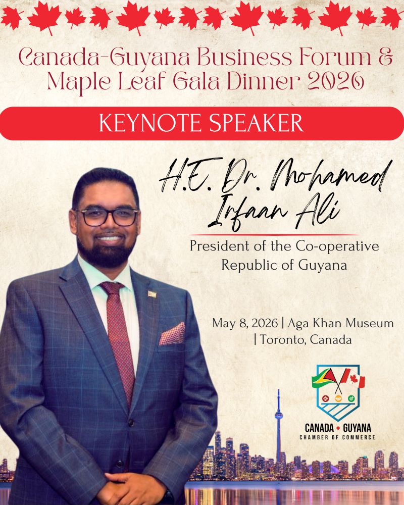 President Ali of Guyana is the Keynote Speaker for the Maple Leaf Gala ...