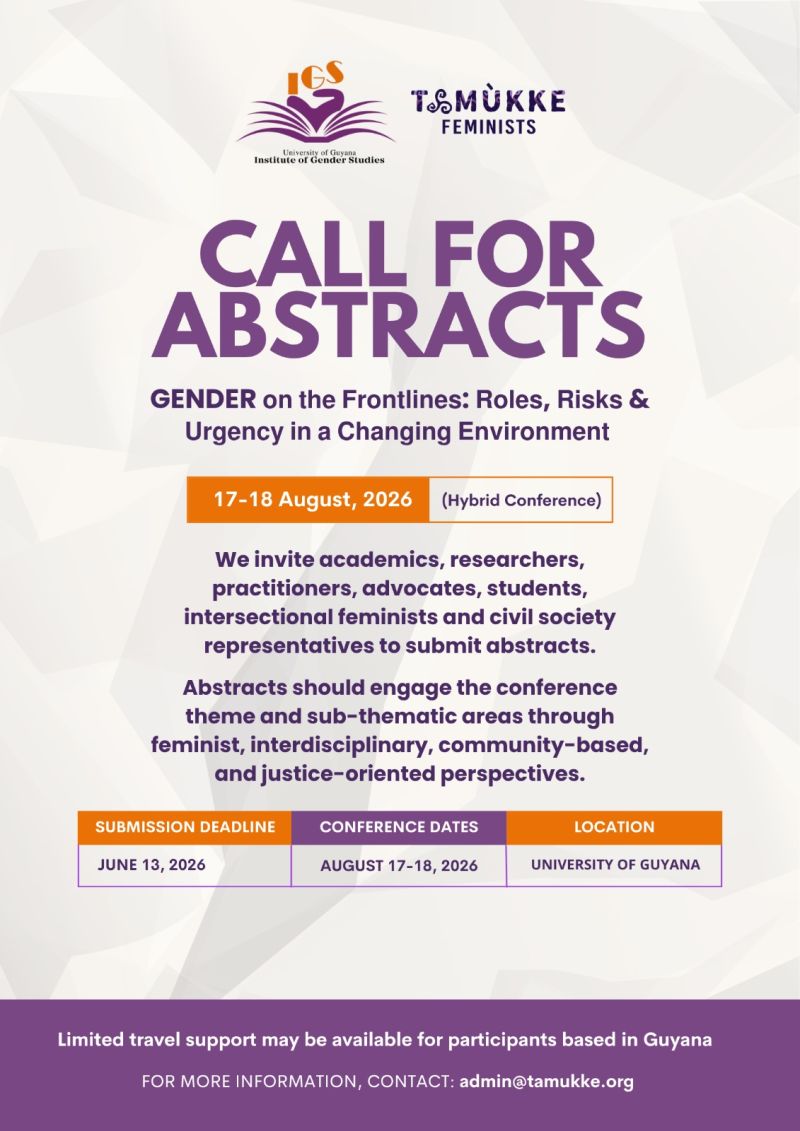 Call for Abstracts – University of Guyana